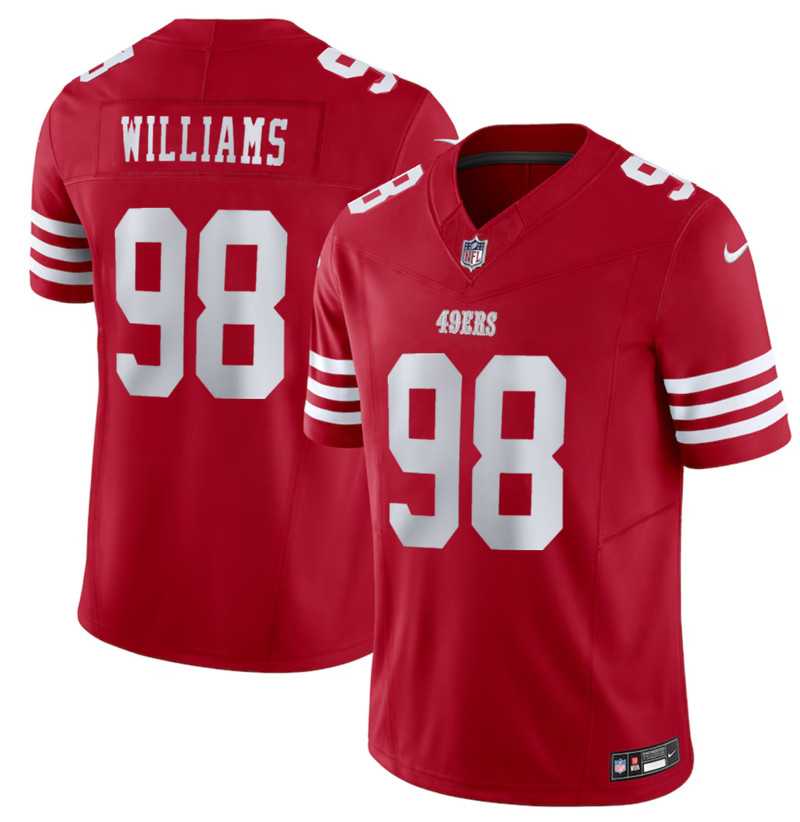 Men & Women & Youth San Francisco 49ers #98 Mykel Williams Red 2025 Draft F.U.S.E. Vapor Untouchable Limited Stitched Jersey->pittsburgh steelers->NFL Jersey